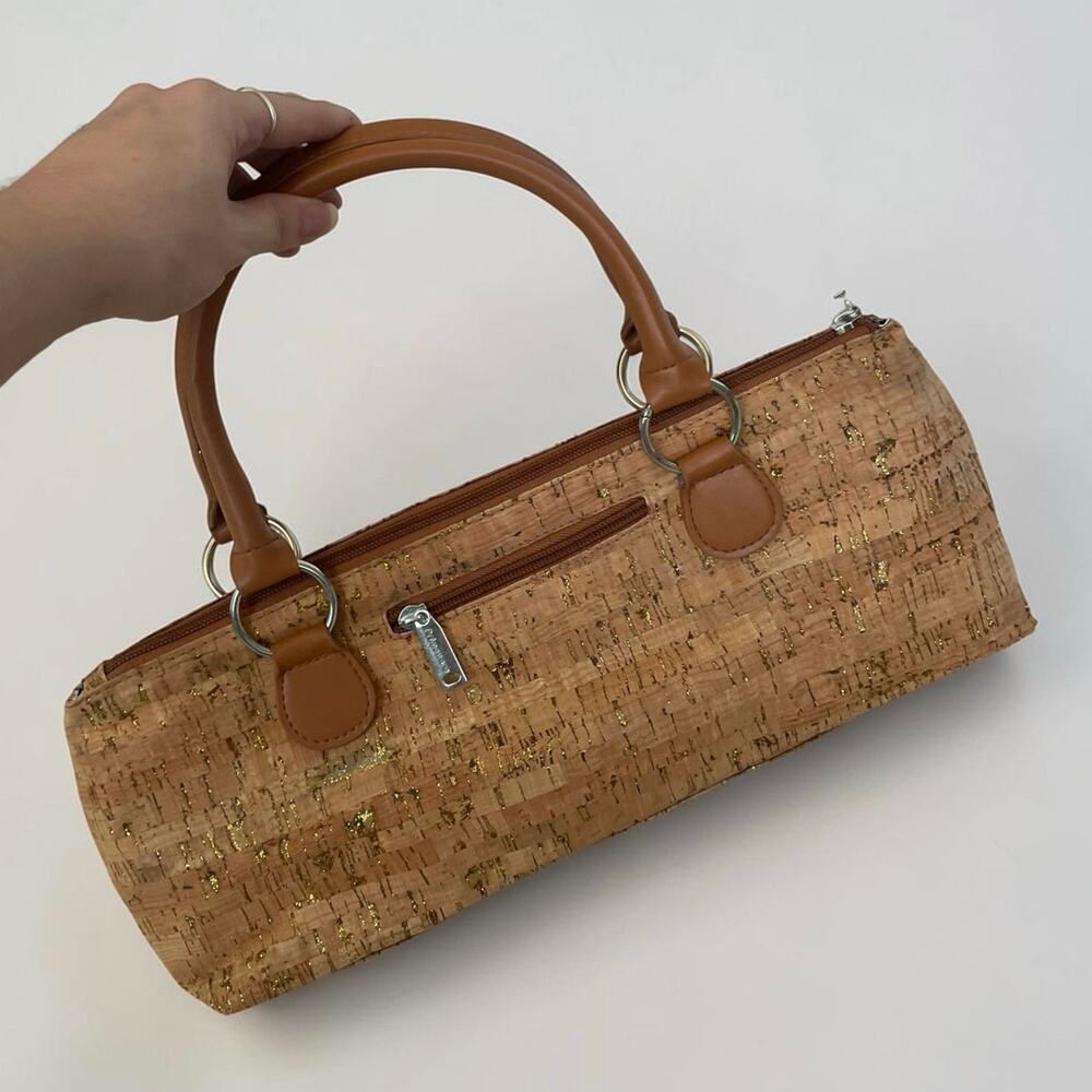 NWOT Primeware Beige Cork Insulated Wine Tote Bag